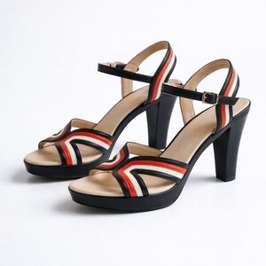 Stylish Black and Red Women's Heels
